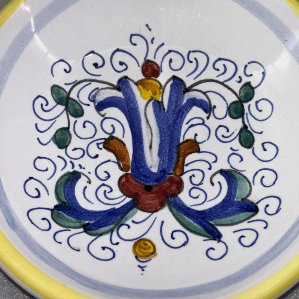 Deruta Arte D'Italia Imports Hand‎ Painted Spoon Rest Made in Italy EUC